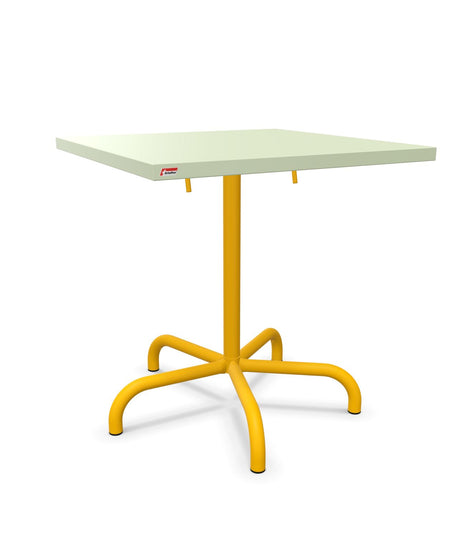 Schaffner Säntis Table repas rabattable 70x70cm Vert Pastel 64 Jaune 11 