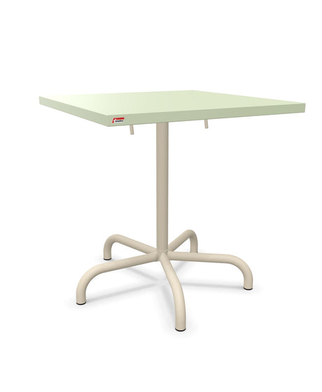 Schaffner Säntis Table repas rabattable 70x70cm Vert Pastel 64 Sable Pastel 15 