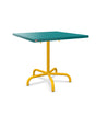 Schaffner Säntis Table repas rabattable 80x80cm Bleu Kali 56 Jaune 11 