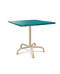 Schaffner Säntis Table repas rabattable 80x80cm Bleu Kali 56 Marron Pastel 83 