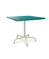 Schaffner Säntis Table repas rabattable 80x80cm Bleu Kali 56 Vert Pastel 64 
