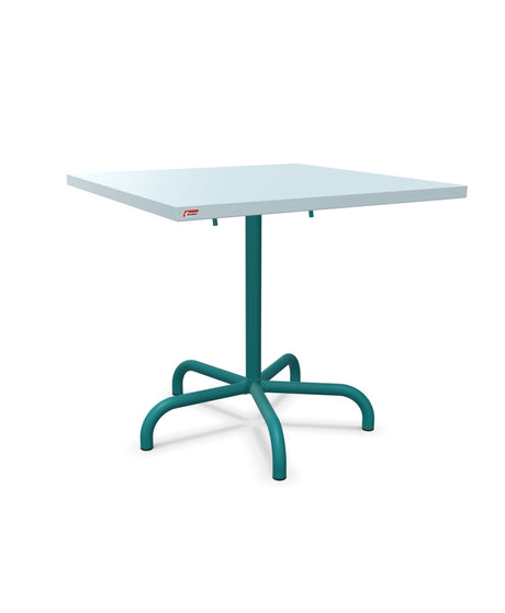 Schaffner Säntis Table repas rabattable 80x80cm Bleu Pastel 51 Bleu Kali 56 