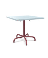 Schaffner Säntis Table repas rabattable 80x80cm Bleu Pastel 51 Bordeaux 38 