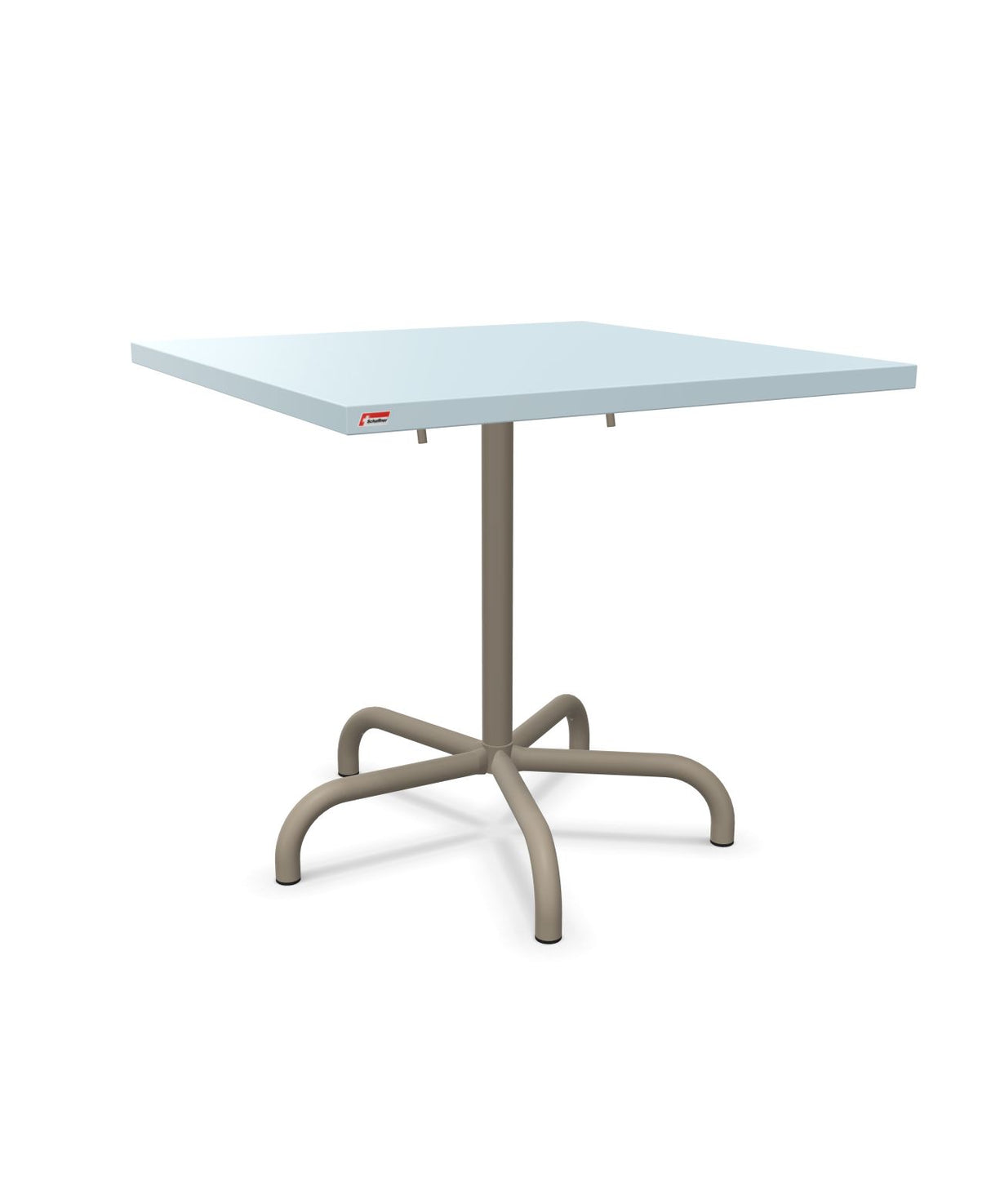 Schaffner Säntis Table repas rabattable 80x80cm Bleu Pastel 51 Champagne 85 
