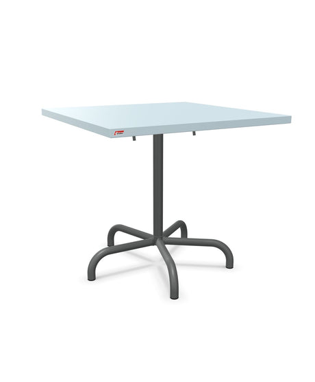 Schaffner Säntis Table repas rabattable 80x80cm Bleu Pastel 51 Graphite 73 