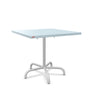 Schaffner Säntis Table repas rabattable 80x80cm Bleu Pastel 51 Gris Argent 78 