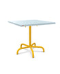 Schaffner Säntis Table repas rabattable 80x80cm Bleu Pastel 51 Jaune 11 