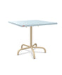 Schaffner Säntis Table repas rabattable 80x80cm Bleu Pastel 51 Marron Pastel 83 