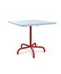 Schaffner Säntis Table repas rabattable 80x80cm Bleu Pastel 51 Rouge 30 