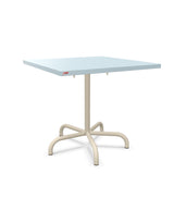 Schaffner Säntis Table repas rabattable 80x80cm Bleu Pastel 51 Sable Pastel 15 