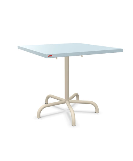 Schaffner Säntis Table repas rabattable 80x80cm Bleu Pastel 51 Sable Pastel 15 