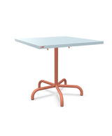 Schaffner Säntis Table repas rabattable 80x80cm Bleu Pastel 51 Terracotta 84 