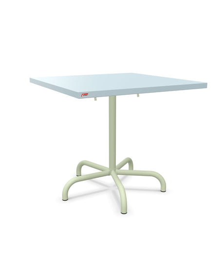 Schaffner Säntis Table repas rabattable 80x80cm Bleu Pastel 51 Vert Pastel 64 