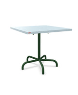 Schaffner Säntis Table repas rabattable 80x80cm Bleu Pastel 51 Vert Sapin 66 