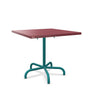 Schaffner Säntis Table repas rabattable 80x80cm Bordeaux 38 Bleu Kali 56 