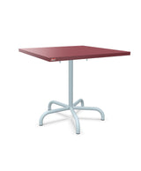 Schaffner Säntis Table repas rabattable 80x80cm Bordeaux 38 Bleu Pastel 51 