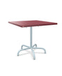 Schaffner Säntis Table repas rabattable 80x80cm Bordeaux 38 Bleu Pastel 51 