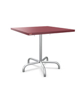 Schaffner Säntis Table repas rabattable 80x80cm Bordeaux 38 Galvanisé à chaud 02 