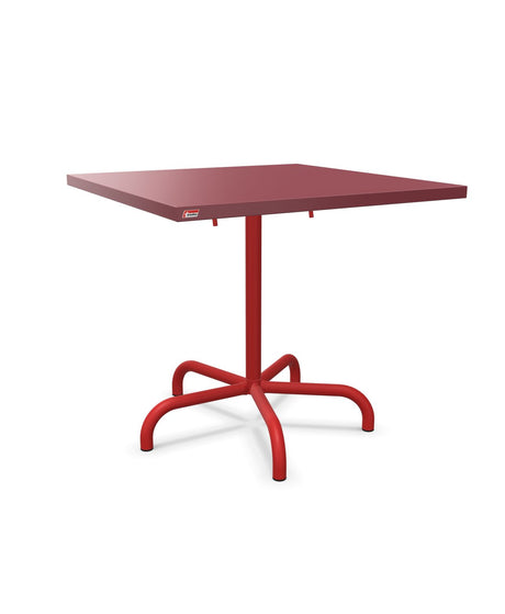 Schaffner Säntis Table repas rabattable 80x80cm Bordeaux 38 Rouge 30 