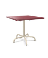 Schaffner Säntis Table repas rabattable 80x80cm Bordeaux 38 Sable Pastel 15 