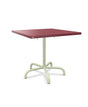 Schaffner Säntis Table repas rabattable 80x80cm Bordeaux 38 Vert Pastel 64 