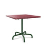Schaffner Säntis Table repas rabattable 80x80cm Bordeaux 38 Vert Sapin 66 