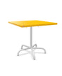 Schaffner Säntis Table repas rabattable 80x80cm Jaune 11 Blanc 90 