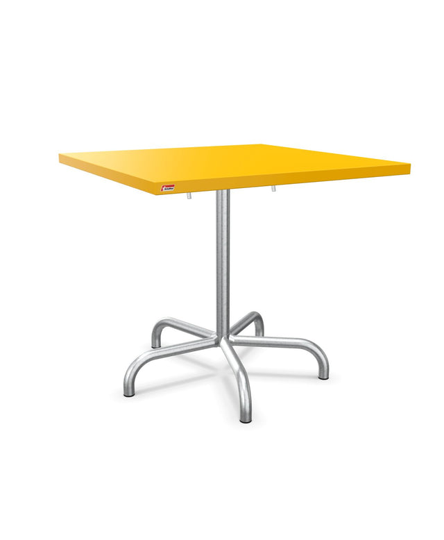 Schaffner Säntis Table repas rabattable 80x80cm Jaune 11 Galvanisé à chaud 02 