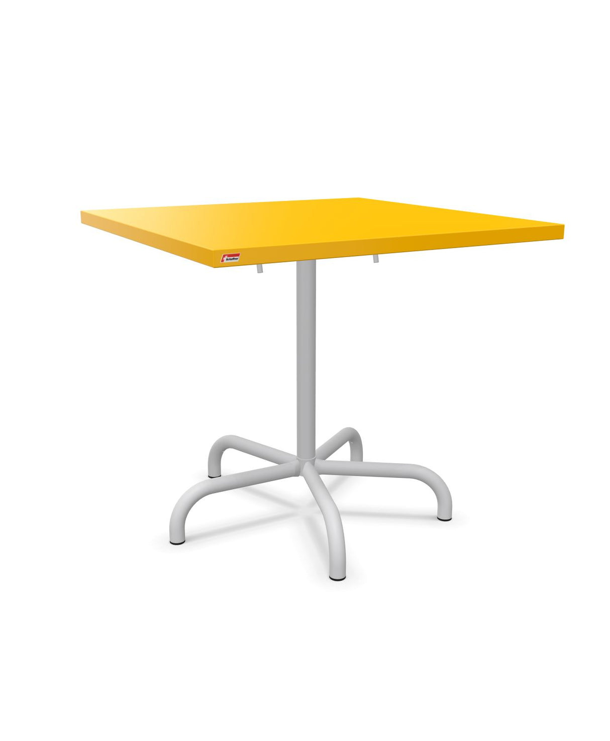 Schaffner Säntis Table repas rabattable 80x80cm Jaune 11 Gris Argent 78 