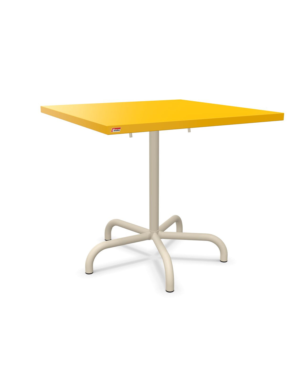 Schaffner Säntis Table repas rabattable 80x80cm Jaune 11 Sable Pastel 15 