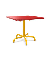 Schaffner Säntis Table repas rabattable 80x80cm Rouge 30 Jaune 11 