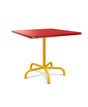 Schaffner Säntis Table repas rabattable 80x80cm Rouge 30 Jaune 11 