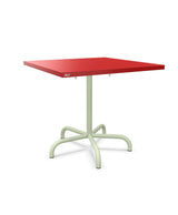 Schaffner Säntis Table repas rabattable 80x80cm Rouge 30 Vert Pastel 64 