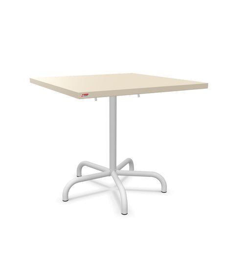 Schaffner Säntis Table repas rabattable 80x80cm Sable Pastel 15 Blanc 90 