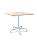 Schaffner Säntis Table repas rabattable 80x80cm Sable Pastel 15 Bleu Pastel 51 