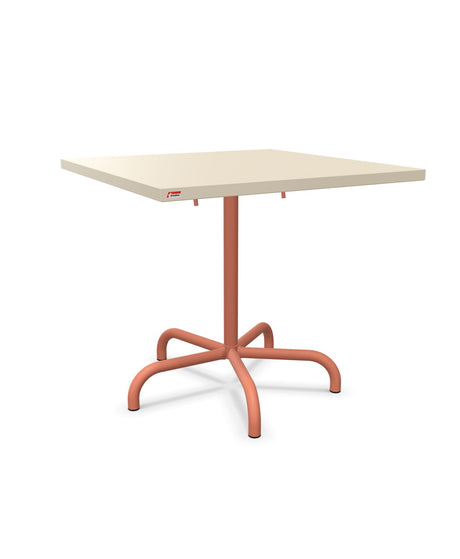 Schaffner Säntis Table repas rabattable 80x80cm Sable Pastel 15 Terracotta 84 