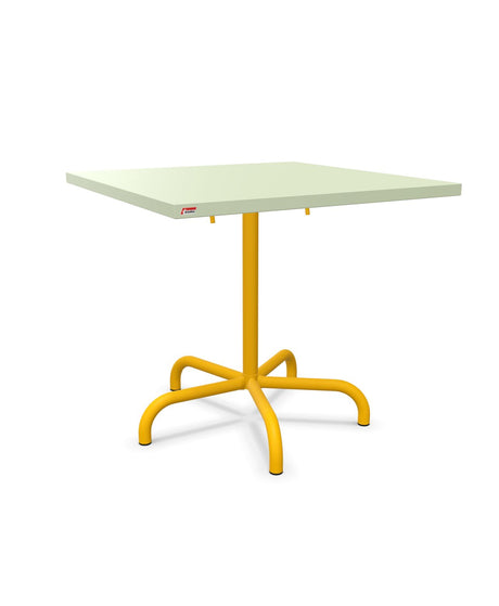 Schaffner Säntis Table repas rabattable 80x80cm Vert Pastel 64 Jaune 11 