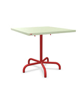 Schaffner Säntis Table repas rabattable 80x80cm Vert Pastel 64 Rouge 30 