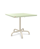 Schaffner Säntis Table repas rabattable 80x80cm Vert Pastel 64 Sable Pastel 15 