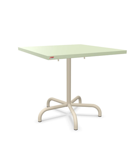 Schaffner Säntis Table repas rabattable 80x80cm Vert Pastel 64 Sable Pastel 15 