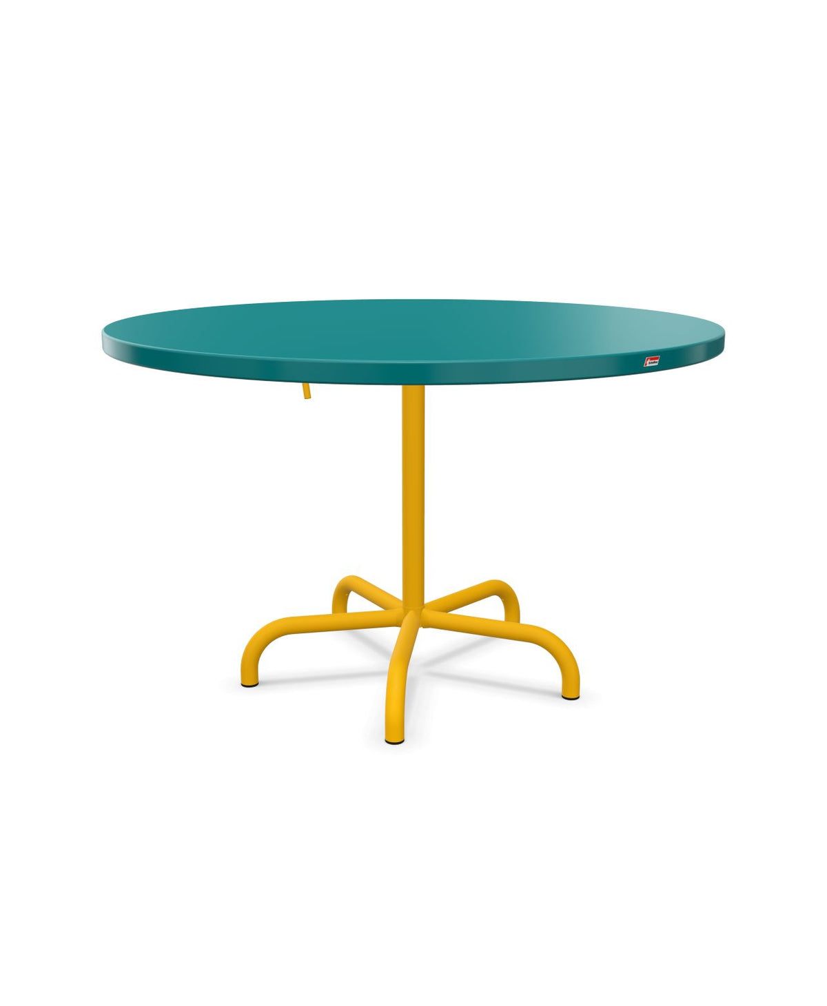 Schaffner Säntis Table repas rabattable Ø117cm Bleu Kali 56 Jaune 11 