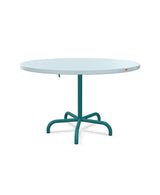 Schaffner Säntis Table repas rabattable Ø117cm Bleu Pastel 51 Bleu Kali 56 
