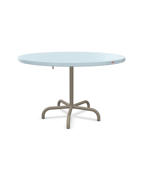 Schaffner Säntis Table repas rabattable Ø117cm Bleu Pastel 51 Champagne 85 