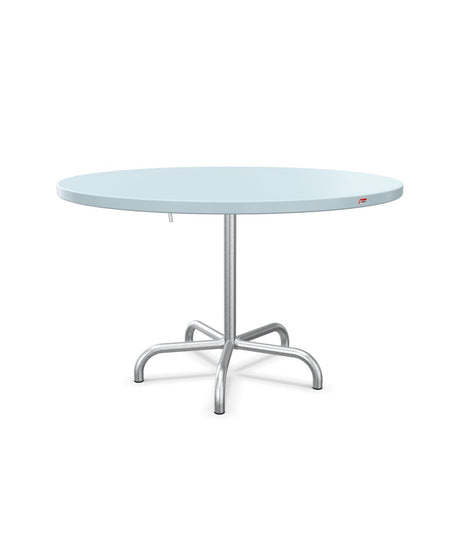 Schaffner Säntis Table repas rabattable Ø117cm Bleu Pastel 51 Galvanisé à chaud 02 