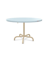 Schaffner Säntis Table repas rabattable Ø117cm Bleu Pastel 51 Marron Pastel 83 
