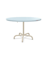 Schaffner Säntis Table repas rabattable Ø117cm Bleu Pastel 51 Sable Pastel 15 