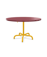 Schaffner Säntis Table repas rabattable Ø117cm Bordeaux 38 Jaune 11 