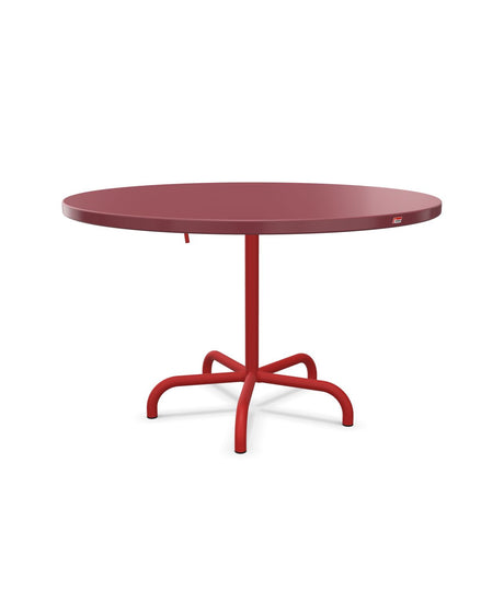 Schaffner Säntis Table repas rabattable Ø117cm Bordeaux 38 Rouge 30 