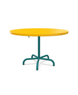 Schaffner Säntis Table repas rabattable Ø117cm Jaune 11 Bleu Kali 56 