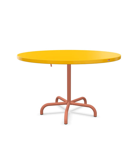 Schaffner Säntis Table repas rabattable Ø117cm Jaune 11 Terracotta 84 